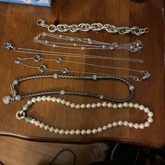 💙Judith Ripka vintage double sided blue topaz heart shaped pendant - Picture 6 of 11